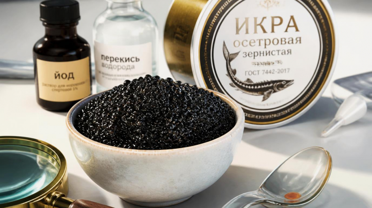 Как проверить черную икру